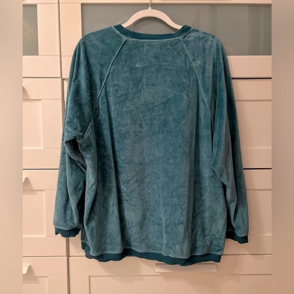 Aerie Real Obsessed Velour Oversized Crewneck - Picture 5 of 5